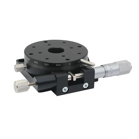 منصة دوارة يدوية انزلاق المرحلة R محور 100 مللي متر RSP100-L 360 درجة تحمل تحميل المرحلة الخطية 39.2N 4kgf 100 مللي متر in Kuwait