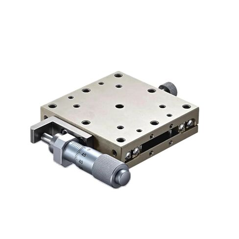 طاولة انزلاق بصرية للترجمة LBX60-L من X Axis 60 * 60 مم من الفولاذ المقاوم للصدأ مرحلة خطية للإزاحة اليدوية (LBX60-R) in Kuwait