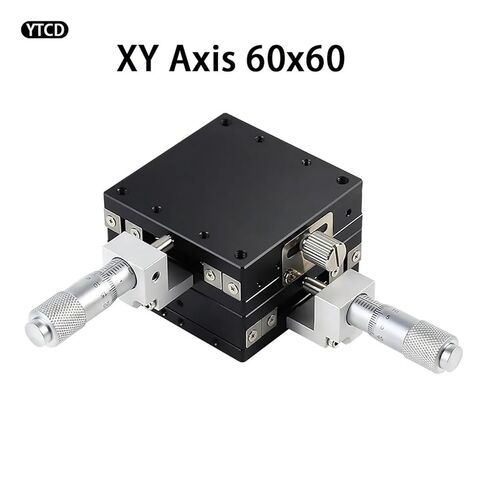 Replacement Linear Table Manual Sliding Table XY Axis 60 * 60mm LGY-60C Ball Bearing Steel Roller Type Micrometer in Kuwait