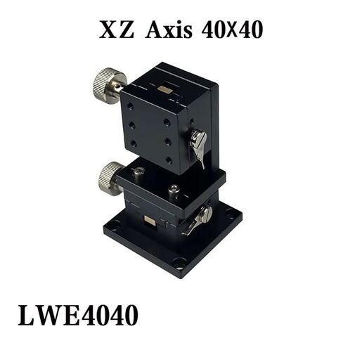 Dovetail Groove Sliding Table XZ Axis LWE4040 40 * 40 Manual Platform Rack and Pinion Drive Knob Fine-Tuning Slide in Kuwait