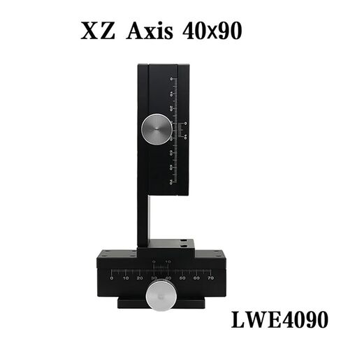 Dovetail Groove Sliding Table XZ Axis LWE4090 40 * 90 Manual Platform Rack and Pinion Drive Knob Fine-Tuning Slide in Saudi Arabia