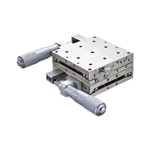 LBY80 XY Optical Displacement Platform Stainless Steel Manual Linear Stage Guide Rail 80x80mm(LBY80-L) in Kuwait