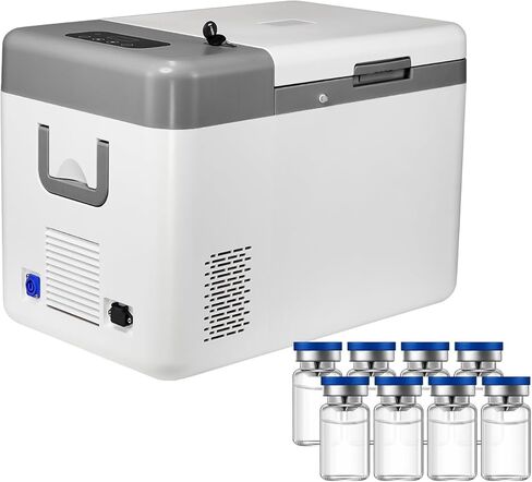 25L Ultra-Low Temperature Protable -86℃/112 °F Lab Cryogenic Freezer Samples Flash Freezer for Laboratory Samples Storage,12V ~240V AC Compatible, Adjustable Voltage in Kuwait