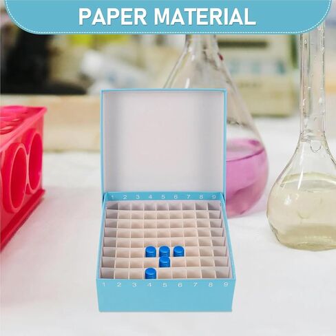 Cardboard Freezer Box 10Pcs Paper Freezer Tube Box Refrigerator Stand Lab Holder Centrifuge Storage for Centrifuge Freezer Laboratory in Saudi Arabia