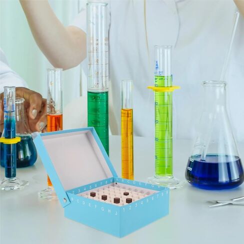 Cardboard Freezer Box 10Pcs Paper Freezer Tube Box Refrigerator Stand Lab Holder Centrifuge Storage for Centrifuge Freezer Laboratory in Saudi Arabia