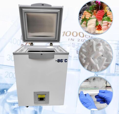 TECHTONGDA -122°F / -86℃ Ultra Low Temperature Freezer 28L Laboratory Refrigerator for Biological Samples, High-End Seafood and Dry Ice Storage in Kuwait