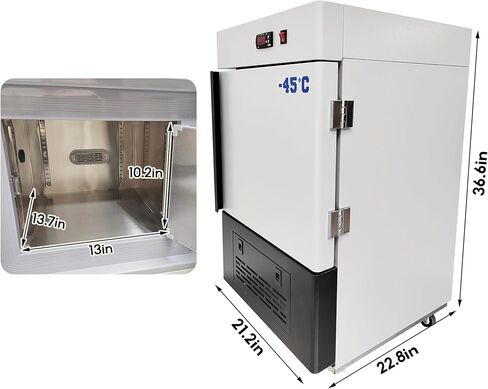 TECHTONGDA -49°F / -45℃ Ultra Low Temperature Freezer 30L Laboratory Refrigerator for Biological Samples, High-End Seafood and Dry Ice Storage in Kuwait