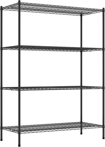 Commercial NSF Listed Chrome Stationary Wire Shelving Kit 24" x 48" x 74", with 4 Shelves Perfect for Warehouse, Walk-in Refrigerator, Freezer, Grocery Store, Restaurant, Dishroom in Kuwait