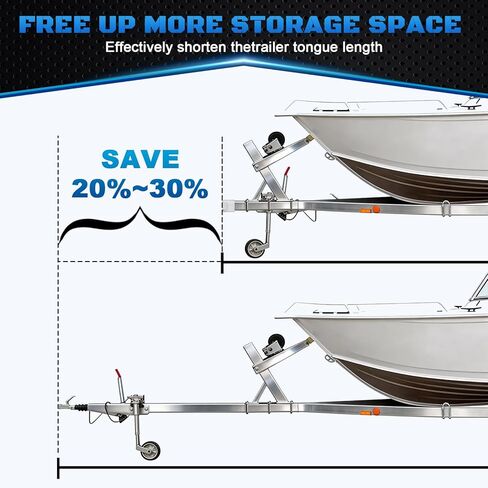 طقم لسان المقطورة القابل للطي، يوفر مساحة تخزين، تصنيف 5000 رطل، لسان مقطورة 3 × 3 بوصة، فولاذ عالي الكربون مقاوم للتآكل والصدأ، قفل مزدوج، سهل التركيب، ضمان لمدة 5 سنوات in Kuwait