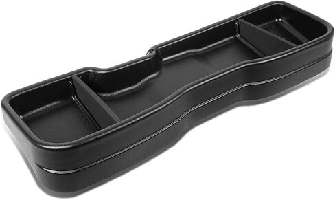 Auto Dynasty Rear Under Seat Tool Cargo Storage Box Organizer Tray Compatible with Chevy Silverado GMC Sierra 1500 2500HD 3500HD Crew Cab Pickup 2007-2019, Lightweight Design, Glossy Black in Kuwait