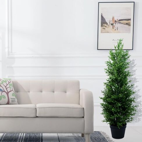 Artificial Olive Tree Plant Indoor 6FT(72inch)- Artificial Tall Silk Olive Trees Home Decor Indoor, Potted Planter Fake Faux Plants Indoor with Lifelike Branches and Fruits for Home Office Decor in Kuwait