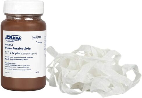 Dukal 260 Plain Wound Packing Strips 1/4 in. x 5 Yards Sterile (Each) in Kuwait