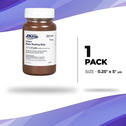 Dukal 260 Plain Wound Packing Strips 1/4 in. x 5 Yards Sterile (Each) in Kuwait