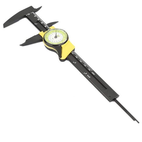 0-150Mm Plastic Dial Vernier, Caliper Measuring Tool Plastic Dial Caliper Caliper Ruler Roofessional Measure Tool (Yellow (Imperial)) in Saudi Arabia