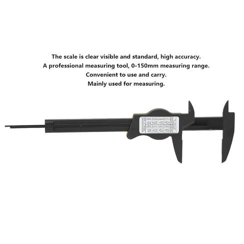 0-150Mm Plastic Dial Vernier, Caliper Measuring Tool Plastic Dial Caliper Caliper Ruler Roofessional Measure Tool (Yellow (Imperial)) in Saudi Arabia