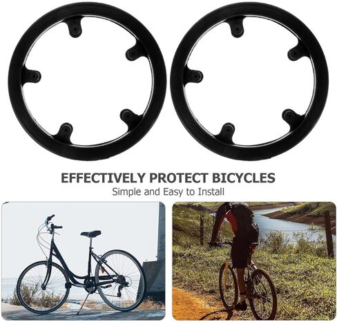 Alasum 40-Tooth Bike Chainring Guard خفيف الوزن سلسلة الدراجة الجبلية حامي سهل التركيب متين دراجة سلسلة ضرس غطاء للطريق و in Kuwait