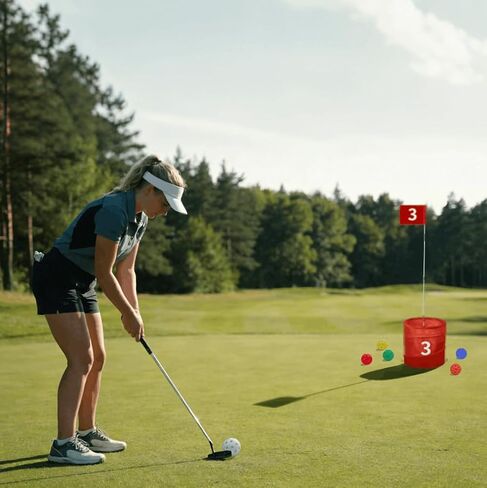 كرات الجولف من بوكيت جيم، 6 عبوات من كرات لعبة الفناء البديلة مع حقيبة حمل in Kuwait