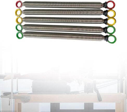 5Pcs Pilates Bed Spring, Pilates Bed Parts Repair Hardware, Fitness Accessories, Sturdy Stainless Steel Replacement Spring in Saudi Arabia