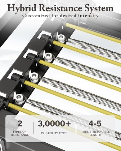 Pilates Reformer, 91’’ Foldable Pilates Machine for Home Use and Gym Workout, Pilates Equipment with Adjustable Reformer Heights, Reformer Machine with Springs & Cords and Jump Boards in Kuwait