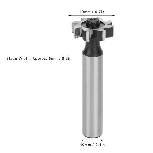aqxreight Woodruff Key Cutter HSS Straight Shank TSlot Milling Cutter Tools 5x19x10mm مادة فولاذية هي Ke Woodruff Key CutterHSS T Slot CutterT Slot CutterMilling CutterStraight Shank T in Saudi Arabia