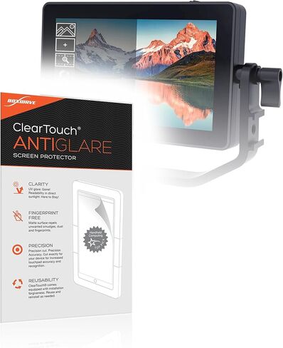 BoxWave Screen Protector Compatible with FeelWorld F6 Plus - ClearTouch Anti-Glare (2-Pack), Anti-Fingerprint Matte Film Skin for FeelWorld F6 Plus in Saudi Arabia