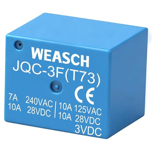 6Pcs PCB Power Relay JQC-3F(T73), DC 3V Coil, 7A 240VAC, SPDT, 5 Pins (6) in Saudi Arabia