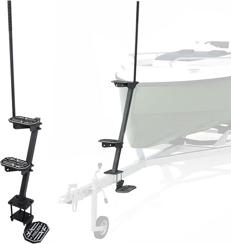 Generic Pad Staircase with Handrails Anti-Skid Protection Boat Step Capacity 450 Lbs for Boats Dock & Launching in Saudi Arabia