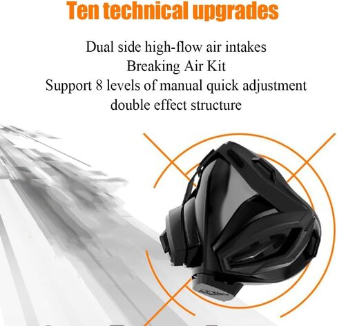 قناع اللياقة البدنية للتمرين، قناع تمرين الارتفاع مع 8 مستويات للتنفس، محاكاة تدريب الارتفاع، مدخل هواء عالي التدفق مزدوج الجانب، للعدائين وراكبي الدراجات والرياضيين in Kuwait