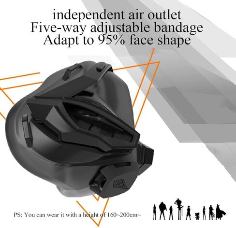 قناع اللياقة البدنية للتمرين، قناع تمرين الارتفاع مع 8 مستويات للتنفس، محاكاة تدريب الارتفاع، مدخل هواء عالي التدفق مزدوج الجانب، للعدائين وراكبي الدراجات والرياضيين in Kuwait