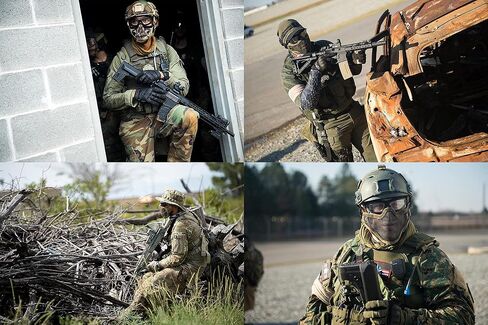 Evike Airsoft - Matrix Iron Face Carbon Steel Mesh Striker V1 Lower Half Face Pro (Color: OD Green) in Kuwait