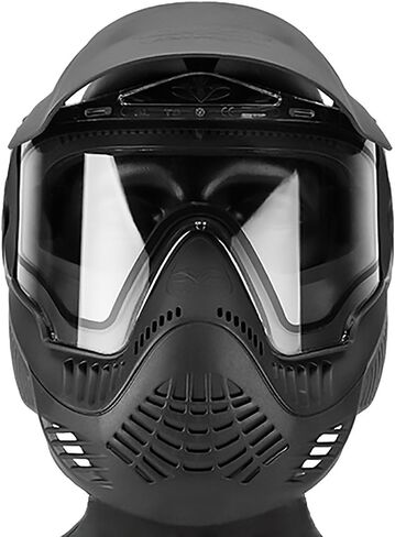 Evike Airsoft Annex MI-7 ANSI Rated Full Face Face Pro with Thermal Lens by Valken (Color: Black) - (PID: 48439) in Kuwait