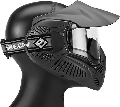 Evike Airsoft Annex MI-7 ANSI Rated Full Face Face Pro with Thermal Lens by Valken (Color: Black) - (PID: 48439) in Kuwait