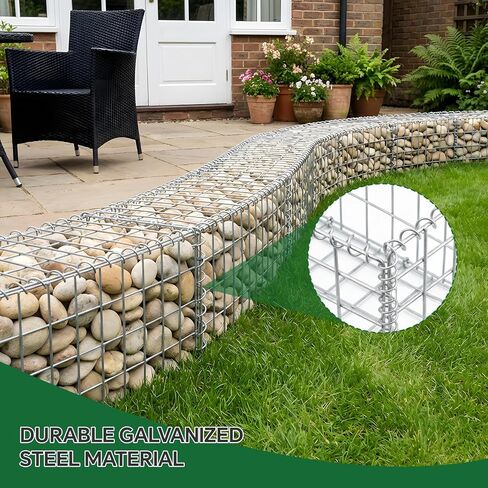 50 قطعة من أقفاص التراب الحلزونية، 36 بوصة × 2 بوصة 9ga سلك حلزوني من الصلب المجلفن لقفص التراب لتثبيت وتوصيل قفص التراب، حلزونات التراب لمشاريع الحدائق الخارجية in Kuwait