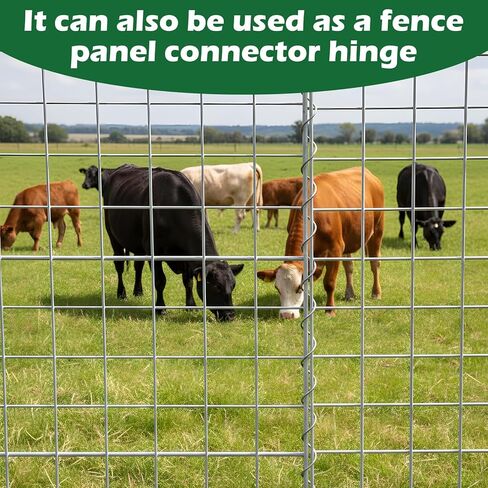 50 قطعة من أقفاص التراب الحلزونية، 36 بوصة × 2 بوصة 9ga سلك حلزوني من الصلب المجلفن لقفص التراب لتثبيت وتوصيل قفص التراب، حلزونات التراب لمشاريع الحدائق الخارجية in Kuwait