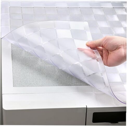 23x19 Inch PVC Clear Desk Cover Mats Table Pad Protector Plastic Vinyl Tablecloth Cover 1.5mm Non-Slip Dining Room Table Protector for Protective Meeting Wood Marble Furniture Surface in Saudi Arabia