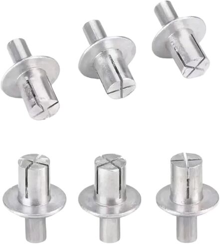 Hammer Rivets 30/50/100pcs Aluminum Expansion Rivets Hammer Drive Piercing Rivets with Stainless Steel Rod for Fastening(50PCS,5x11mm) in Saudi Arabia