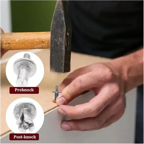 Hammer Rivets 30/50/100pcs Aluminum Expansion Rivets Hammer Drive Piercing Rivets with Stainless Steel Rod for Fastening(50PCS,5x11mm) in Saudi Arabia