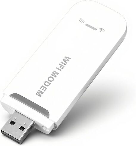 4G USB Hotspot, Plug and Play High Speed Internet Access Devices, Inserted Standard SIM Card, Multi User Sharing, WPA WPA2 Encryption Router for Home Travel (White) in Kuwait