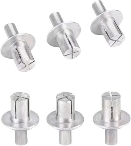 Hammer Rivets 50PCS Aluminum Core Rivets Hammer Drive Expansion Round Head Rivet Knock Type Fasteners Shock Rivets Screws for DIY Tools(5x11mm) in Saudi Arabia