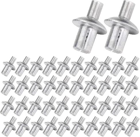 Hammer Rivets Aluminum Hammer Drive Rivets with Round Knock Type Expansion Small Rivets to Improve Strength Durability Nails Screws Fasteners(200pcs,9mm) in Saudi Arabia