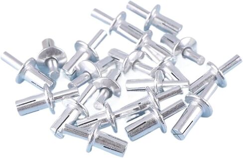 Hammer Rivets 20pcs Hammer Drive Expansion Aluminum Nail Head Piercing Rivets Gypsum Board Hollow Wall Expansion Aluminum Nails Screws Fastene(A2) in Saudi Arabia