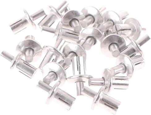 Hammer Rivets 20*Hammer Drive Expansion Aluminum Nail Head Piercing Rivets Gypsum Board Hollow Wall Expansion Aluminum Nails Screws Fasteners(A3) in Saudi Arabia