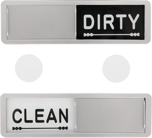 Clean Dirty Dishwasher Magnet Sign - Strong Magnetic Kitchen Decor Indicator, Easy to Read & Slide, Universal Fit for Any Dishwasher in Saudi Arabia