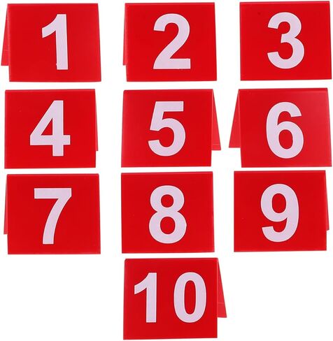 Double-Sided Acrylic Table Number Cards 1-25 Clear for Restaurants Weddings Offices Hotels Minimalist Table Signs Easy to Clean in Saudi Arabia
