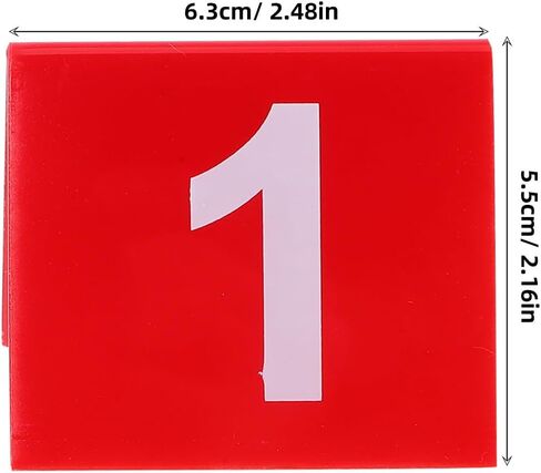 Double-Sided Acrylic Table Number Cards 1-25 Clear for Restaurants Weddings Offices Hotels Minimalist Table Signs Easy to Clean in Saudi Arabia