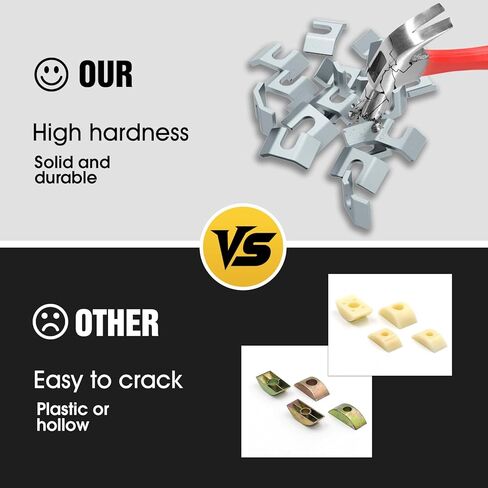 موصلات مفصلات سطح الطاولة، مسمار تثبيت أعلى الطاولة، مسامير رسم مثبتات كتلة الجزار، أجهزة توصيل براغي ميتري لإطار السرير|الأثاث|الطاولة (النوع الفضي 10 قطع) in Kuwait