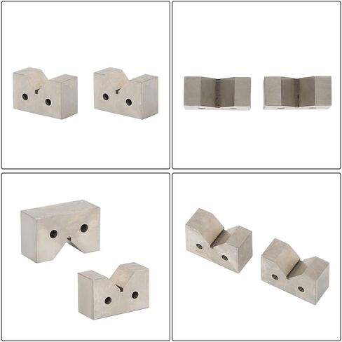 Matched Pair 2" x 1-1/4" x 3/4" Cast Iron V-Block Set - Machinist Grade Tooling for Milling, Inspection, Layout in Saudi Arabia