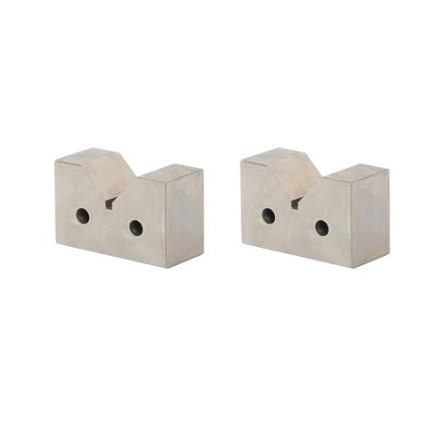 findmall Cast Iron V-Block Set - 2" x 1-1/4" x 3/4" Matched Pair - Machinist Grade Tooling for Milling, Inspection and Layout in Kuwait