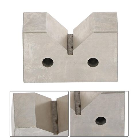 findmall Cast Iron V-Block Set - 2" x 1-1/4" x 3/4" Matched Pair - Machinist Grade Tooling for Milling, Inspection and Layout in Kuwait