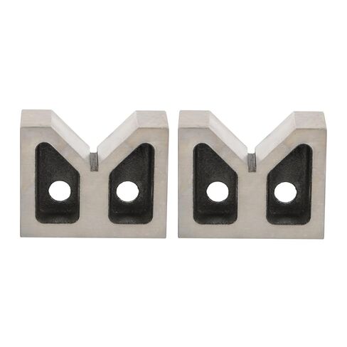 findmall Matched Pair 3" Cast Iron V Blocks with 90° V-Groove - 3" x 1-5/16" x 2-3/8" Accuracy Ground for Machining, Inspection in Kuwait